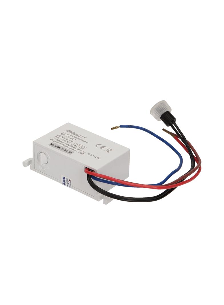 Czujnik zmierzchowy z hermetyczną zewnętrzną sondą IP54 mini 2000W OR-CR-227 ORNO