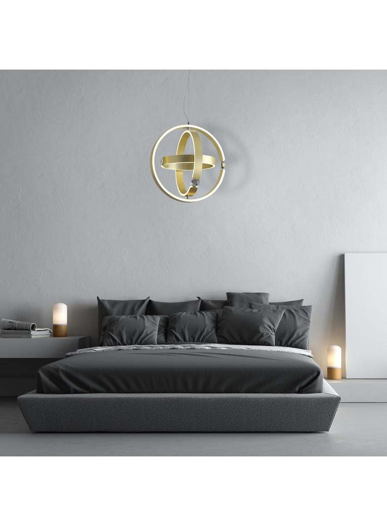 Milagro lampa wisząca LED Sirius 80W 4000lm 4000K złota ML6187