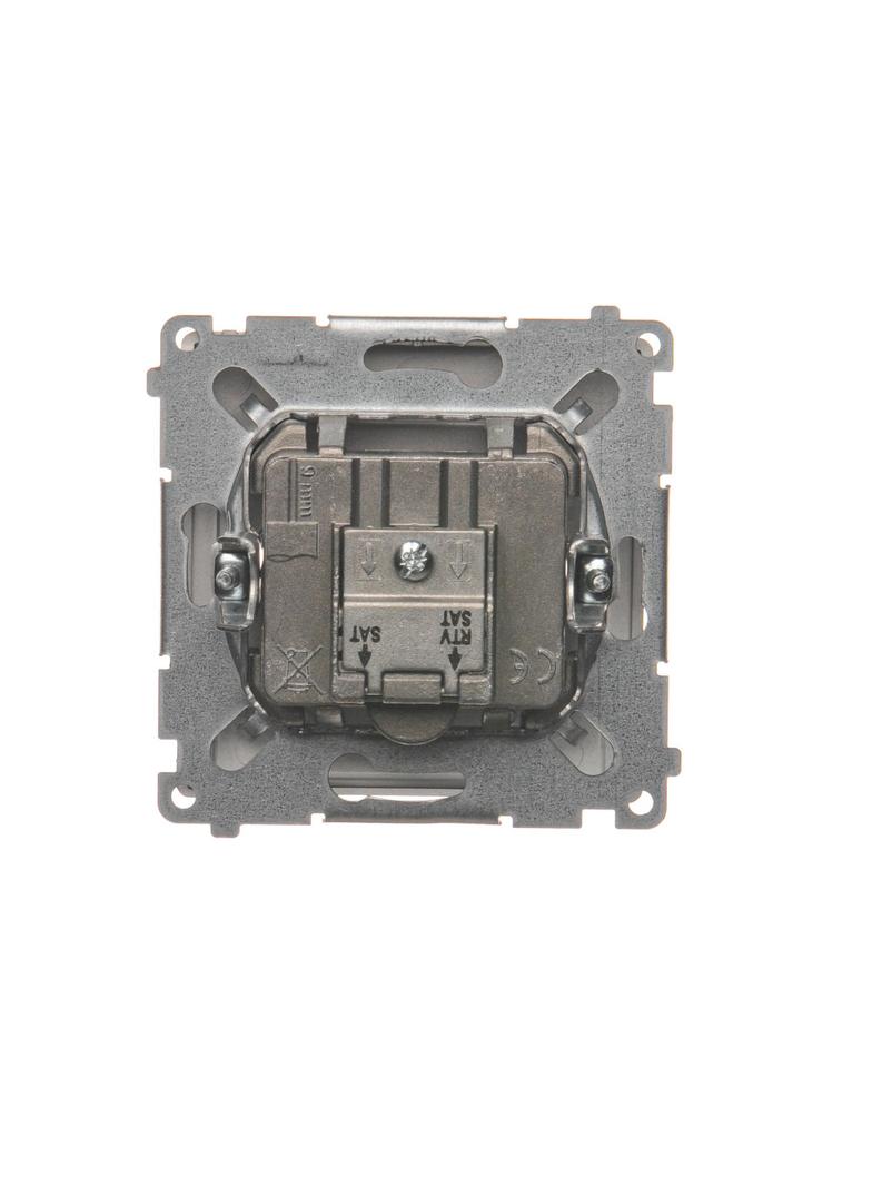 Simon Basic Gniazdo antenowe satelitarne podwójne końcowe SAT-SAT-RTV 2xwejście: SAT: 5–2400 MHz RTV