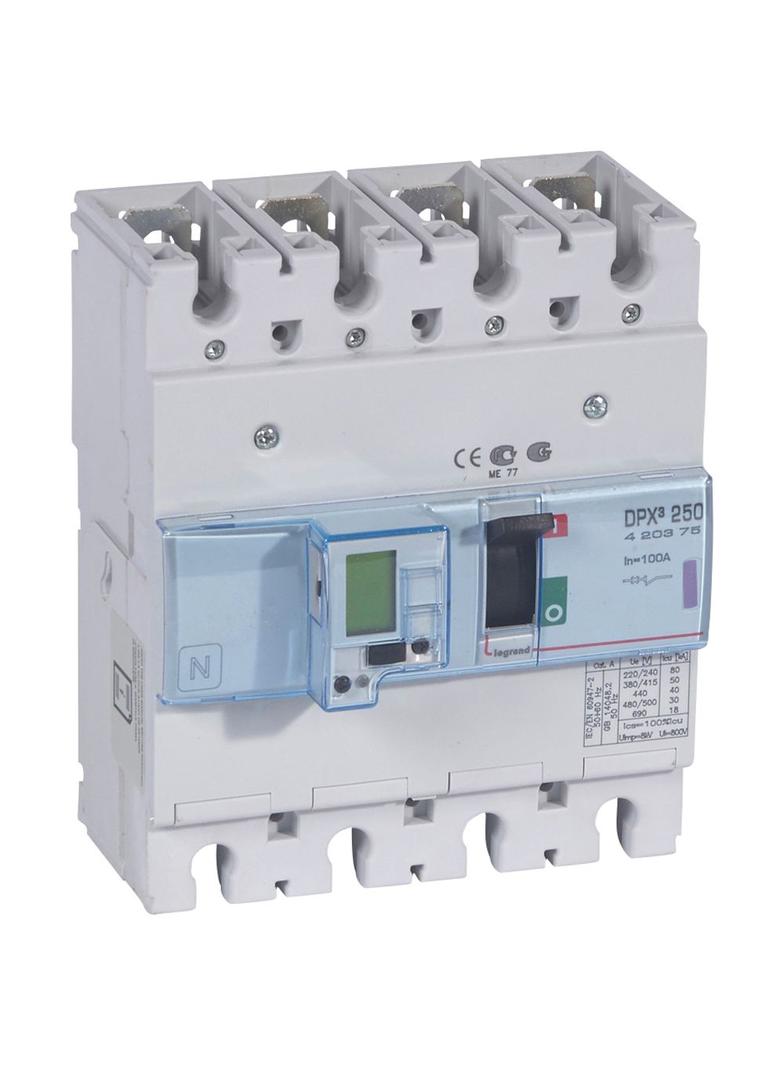 Wyłącznik DPX3 250 El 4P 100A 50Ka 420375 LEGRAND