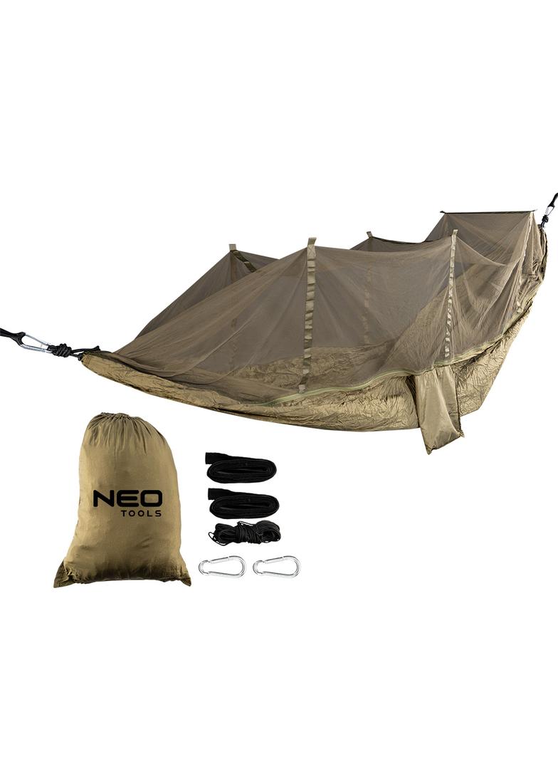 Hamak z moskitierą 330 x 140 cm zestaw