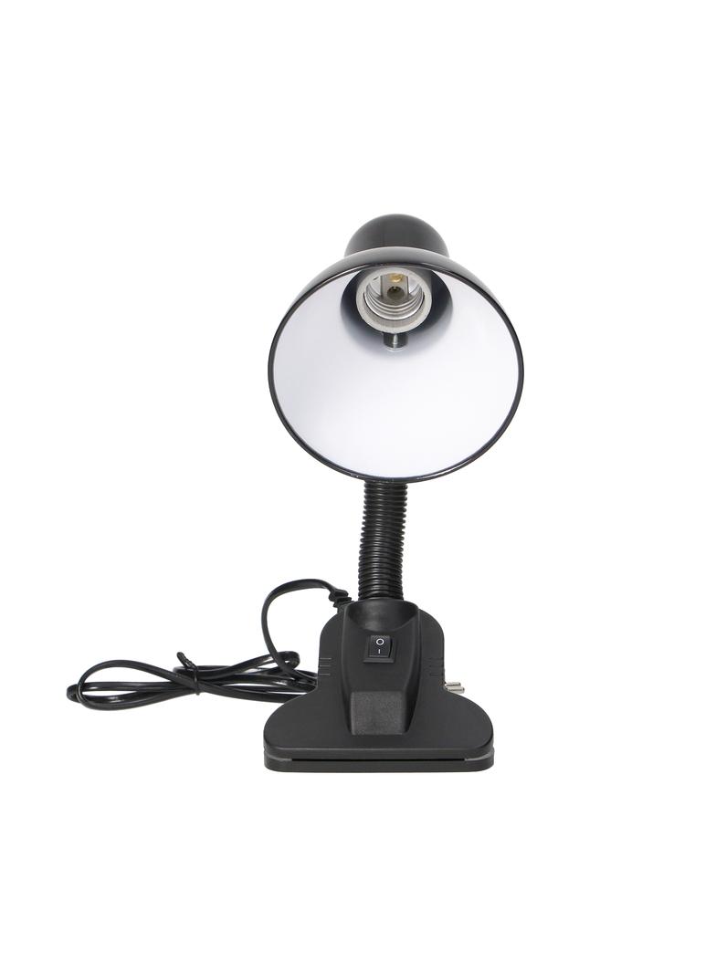 LATSA, lampa biurkowa z klipsem, 40W, E27, stal + tworzywo, czarna DL-3/B ORNO
