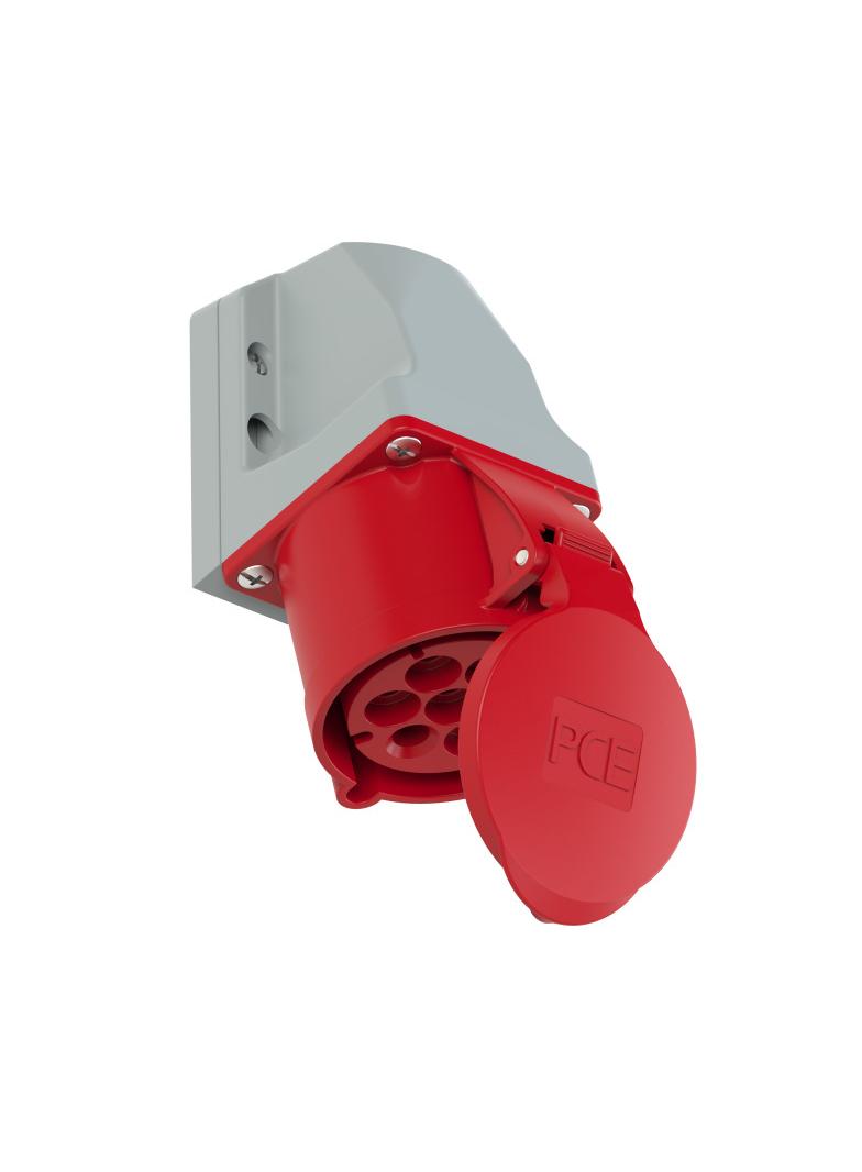 GNIAZDO STAŁE 7- STYKOWE 32A 400V 5P+Z+N 127-6v PCE