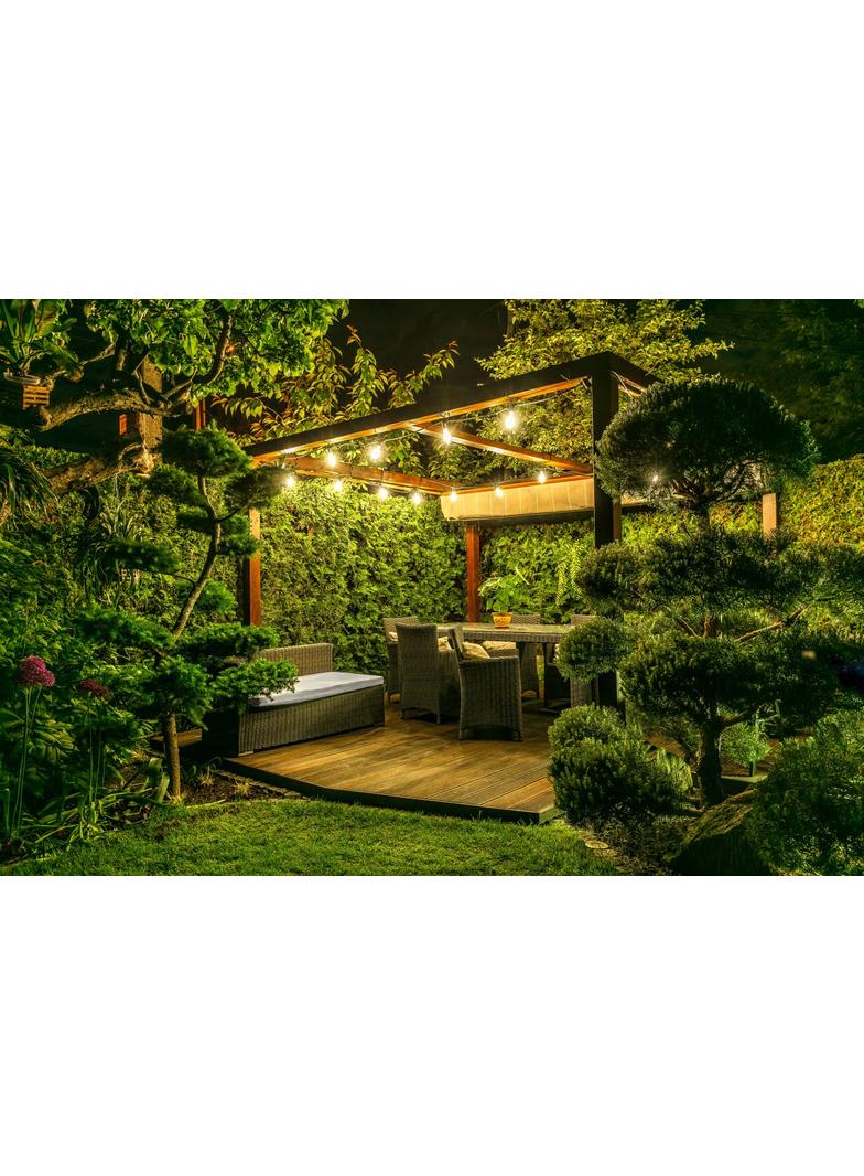 GIRLANDA OGRODOWA 7,5m,AC220-240V,50-60Hz,10XE27,2X1,5mm