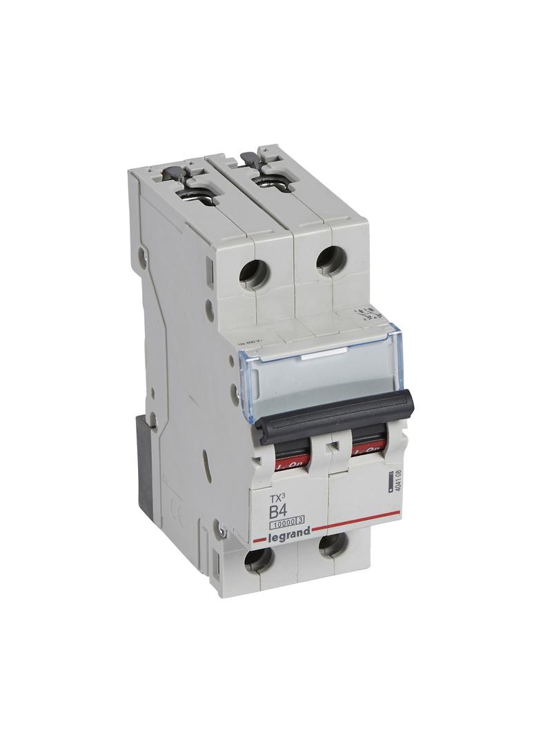 WYŁĄCZNIK NADPRĄDOWY S 312 2P B 4A 10000A SERII TX3, Legrand