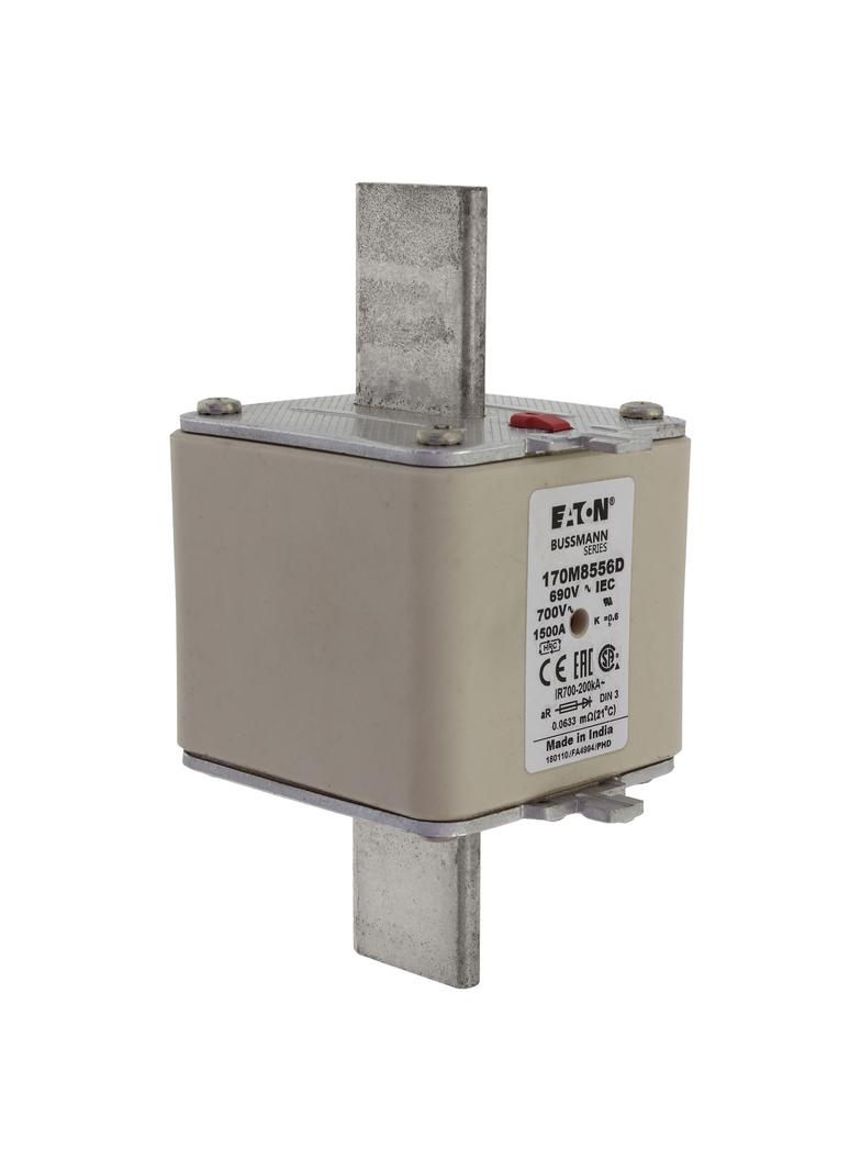 1500A 690V aR DIN 3 HSDNH FUSE Wkładka szybka 1500A AC 690V DIN 3 aR DIN IEC dual (combinat 170M8556