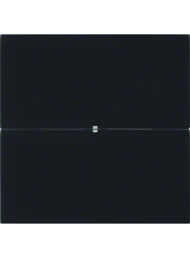 BERKER B.IQ Przycisk podwójny standard szkło czarne 75162092 HAGER