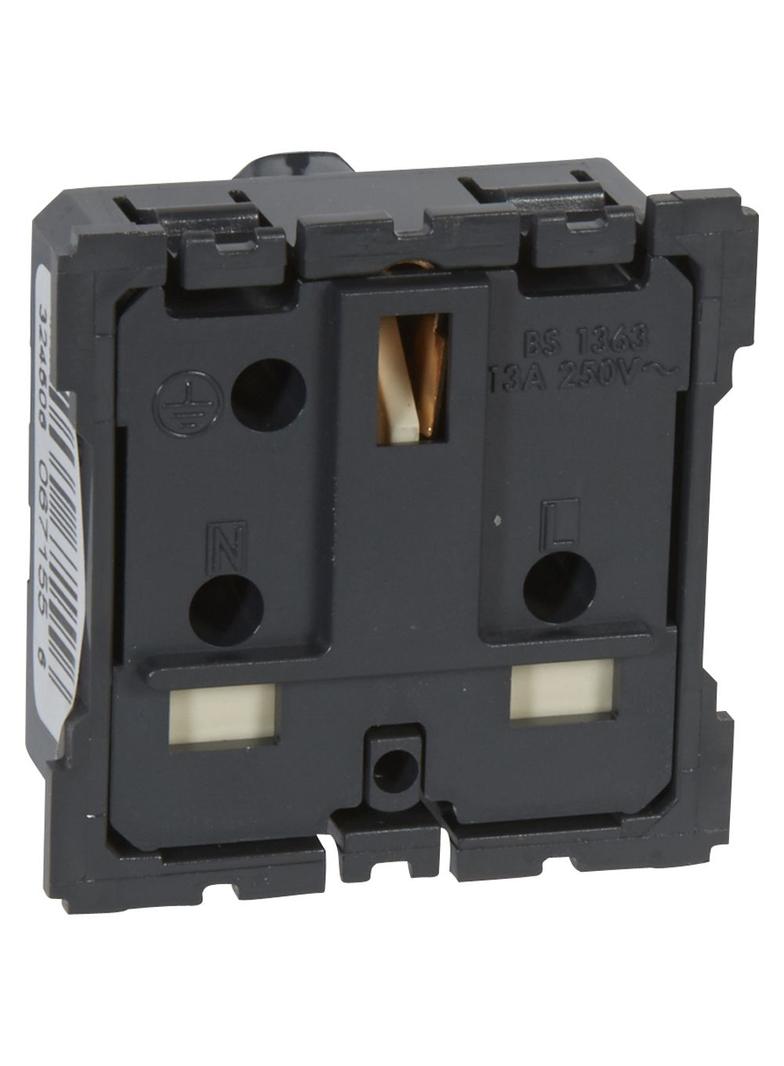 CELIANE - GNIAZDO 2P+Z 13A STANDARD ANGIELSKI, ZACISKI ŚRUBOWE, Legrand