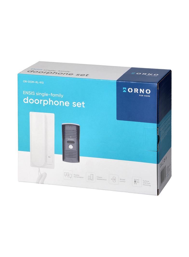 Zestaw domofonowy jednorodzinny wandaloodporny ENSIS OR-DOM-RL-913 ORNO