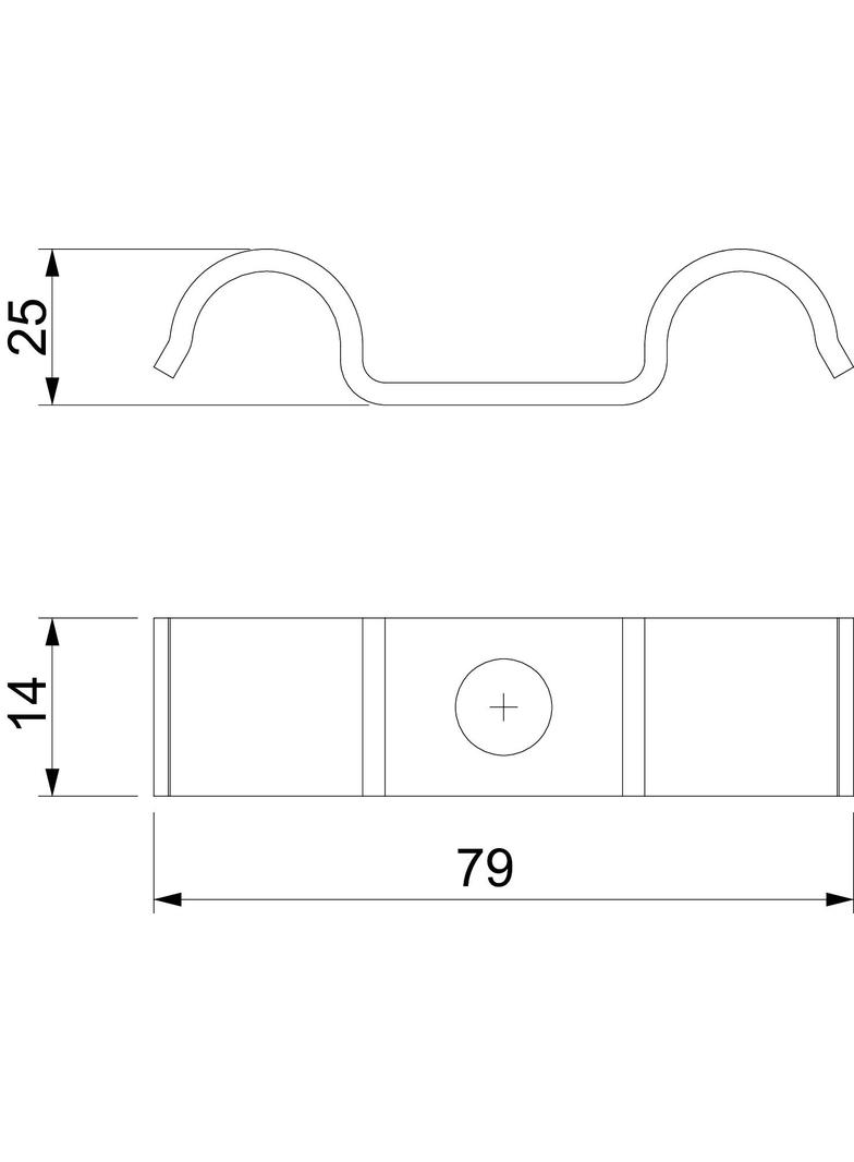 1015 D 25 G Obejma mocująca