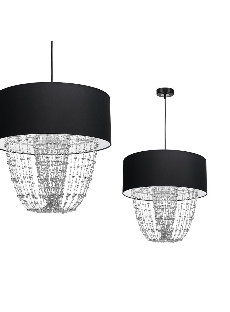 lampa wisząca Almeria E27 czarna/chrom MLP6432 Milagro