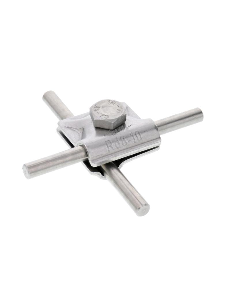 Zacisk uniwersalny MV do drutu 8-10 mm, stal nierdzewna NIRO (V4A)