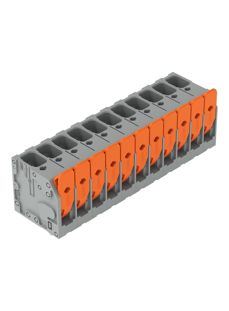 Złączka do płytek drukowanych dźwignia 6mm2 RM 7,5mm 11-bieg szara /16szt./ 2606-3111/020-000 WAGO