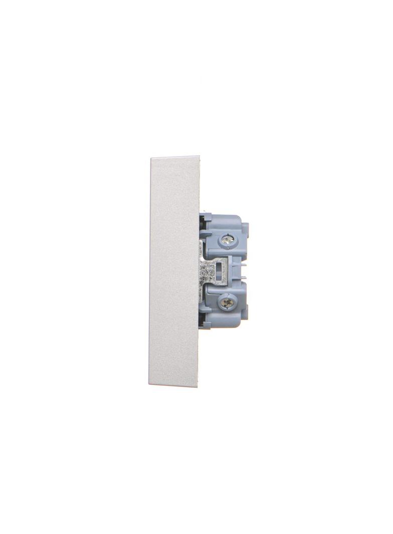 Simon 55 Gniazdo Schuko z przesłonami podwójne zaciski śrubowe Aluminium mat TGSZ2PZFAR/143 KONTAKT