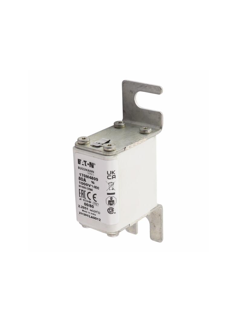 80A 1000V 00/80 aR INDICATOR FUSE Wkładka szybka 80A AC 1000V rozmiar 00 30x47x98 mm aR DIN 170M4809