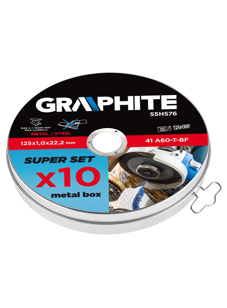 Tarcza tnąca do metalu 125 x 1.0 x 22.2 mm, 41 A60-T-BF, 10 szt.