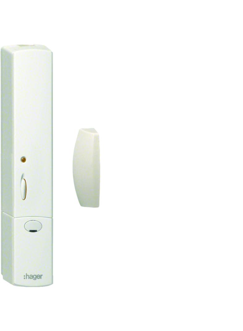 KNX q/e/s Natynkowy czujnik magnetyczny otwarcia biały TRC301B HAGER