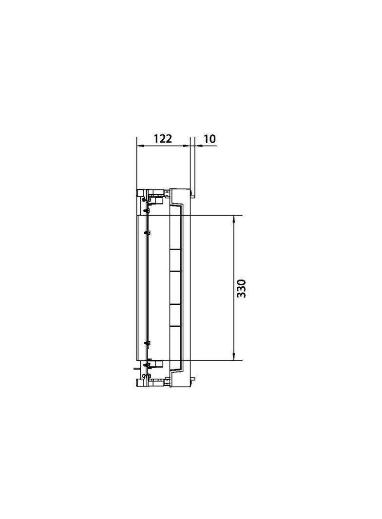 univers N Podzespół rozstaw 60mm3-pol.7xNH00listw. 450x500mm odpływ lewo/prawo UE32C7N HAGER