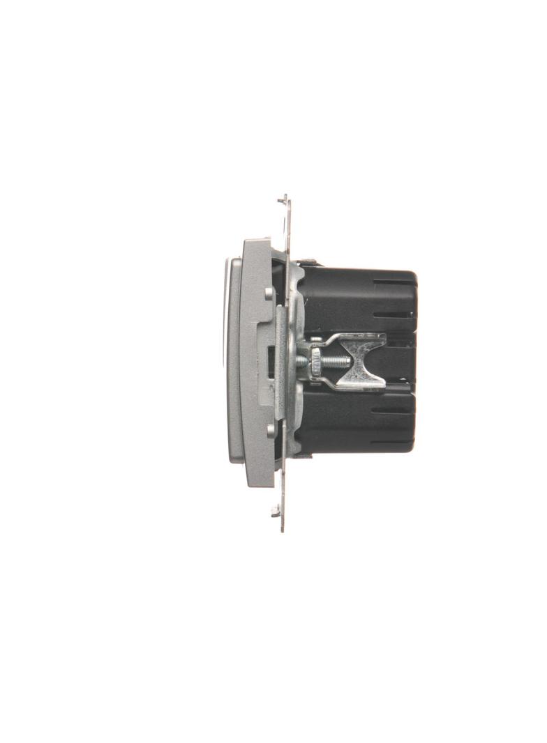 Simon 54 Ściemniacz dwuprzyciskowy 40–500 W (300 VA) srebrny mat D75310.01/43 KONTAKT
