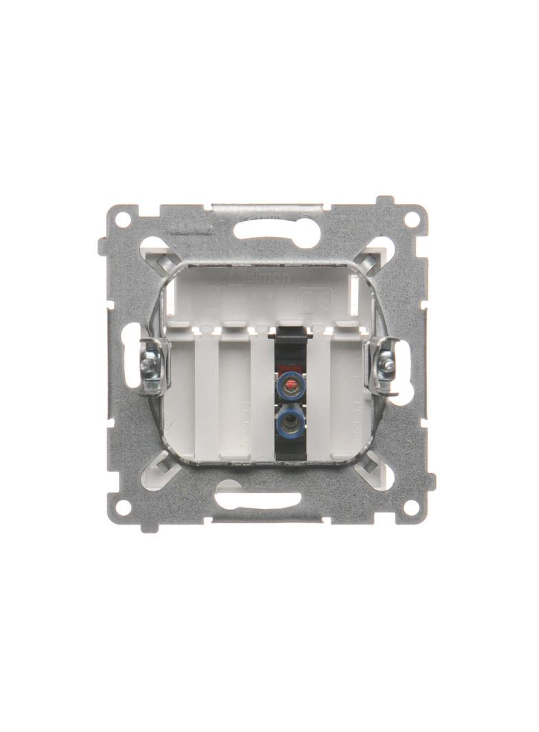 Simon 54 Gniazdo głośnikowe 1-krotne Przekrój przewodów dla wejścia i wyjścia 25 mm2 biały