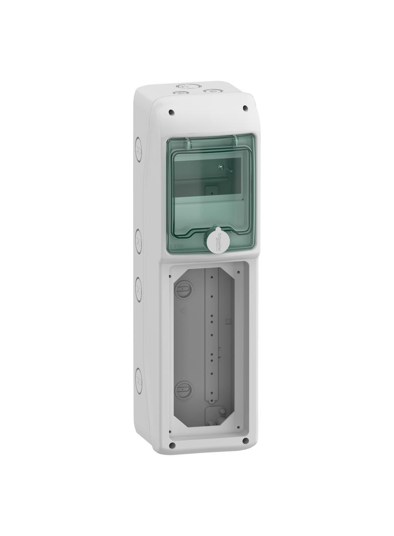 Rozdzielnica natynkowa 1x5 Mureva (dawna Kaedra) IP65 gMRV-1-5-NT-T/9 1 otwór 103x225mm 13185 Schneider