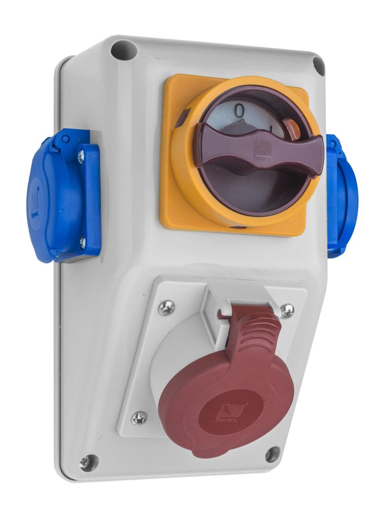 Rozdzielnica R-BOX KOMPAKT 1x16A/5p, 2x250V, wył. L/P