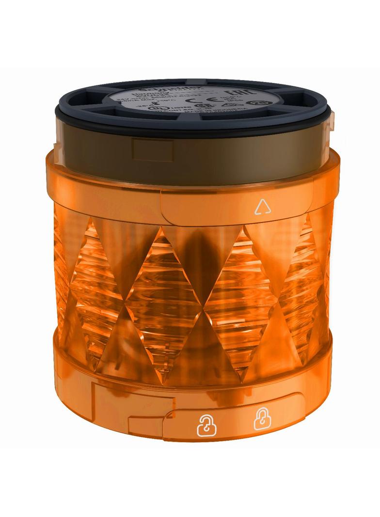 Moduł światła pulsującego pomarańczowy O 60 mm 24 V AC/DC