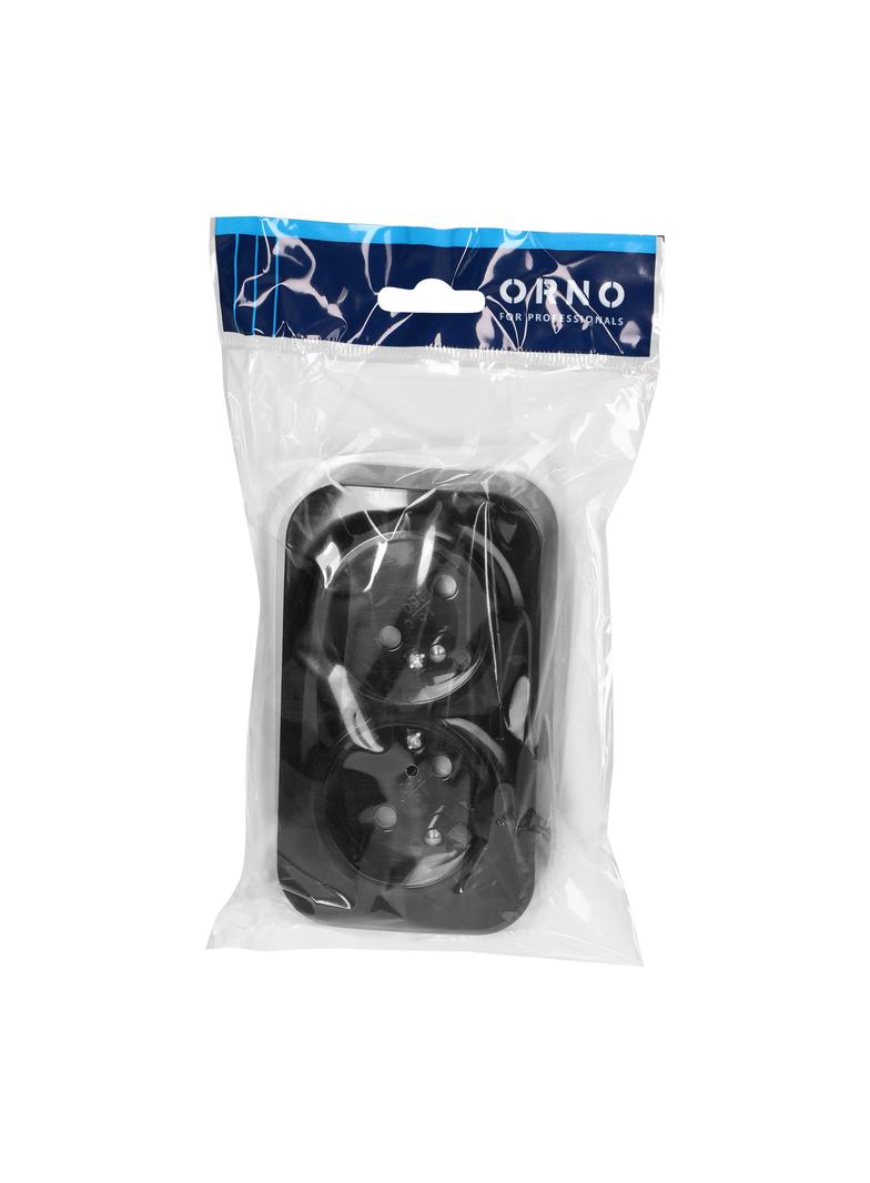 ToDo Gniazdo podwójne natynkowe ToDo IP20 czarny OR-OE-7206/B