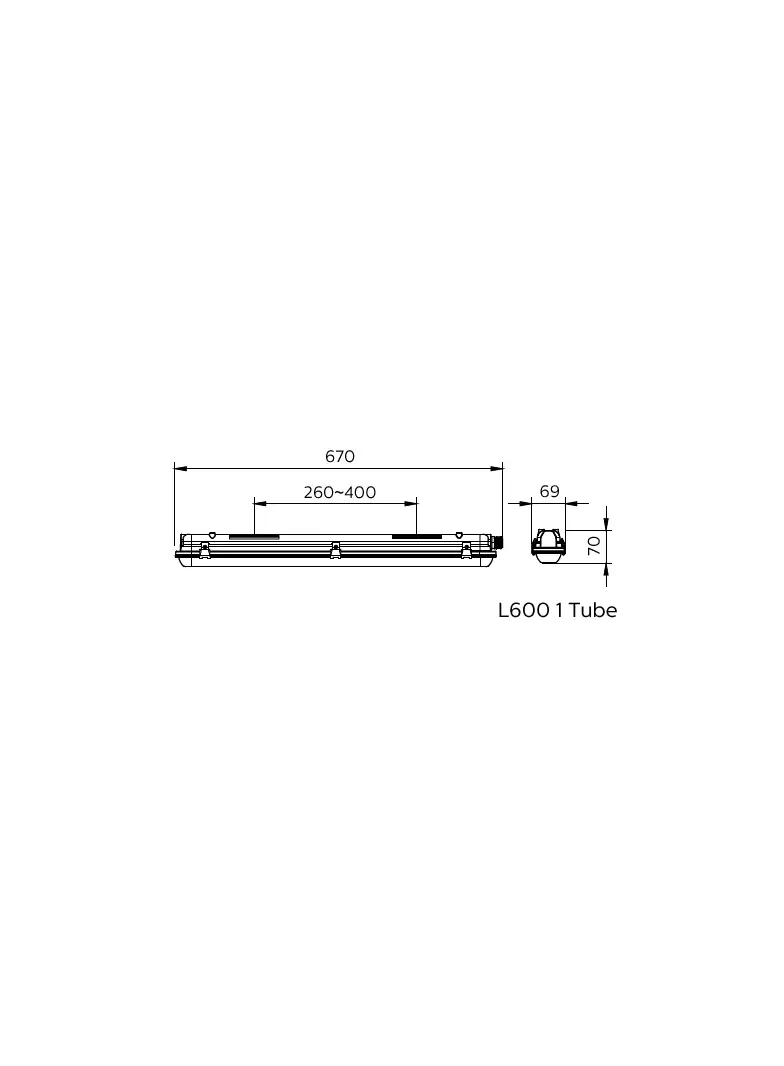 Oprawa hermetyczna Ledinaire WT050C 1 IP65 9,11402E+11 PHILIPS