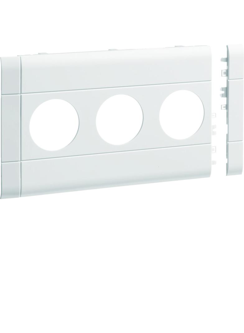tehalit.WA Maskownica 3-krotna ABS bezhalogenowy 120mm biały GB120309016 HAGER