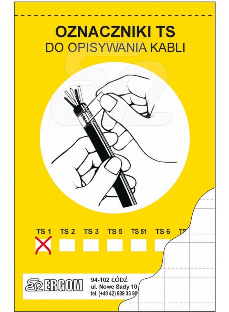 OZNACZNIK TS 0 (W OPAKOWANIU 910 SZT)