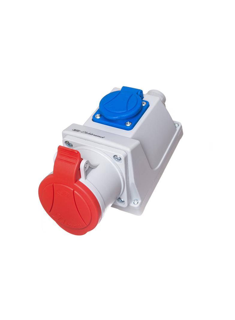 GSC 32/5 Gniazdo 32A/400V 3P+N+Z, 16A/250V 2P+Z