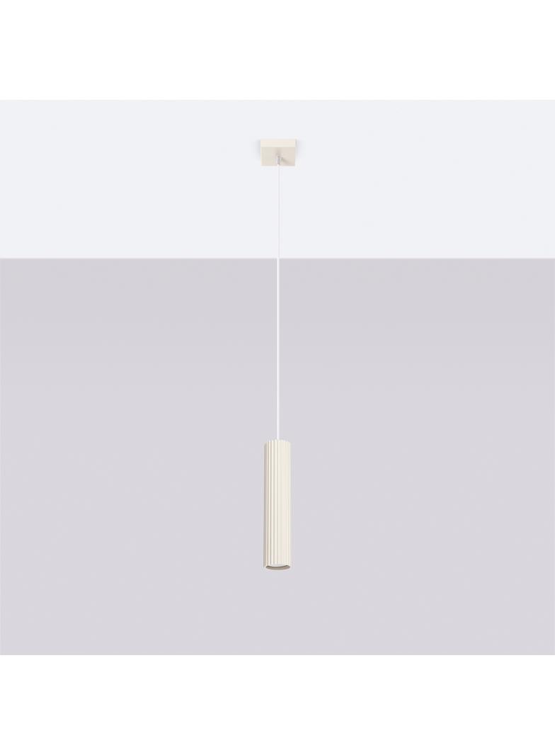 Sollux Lampa wisząca KARBON 1 beżowy SL.1592