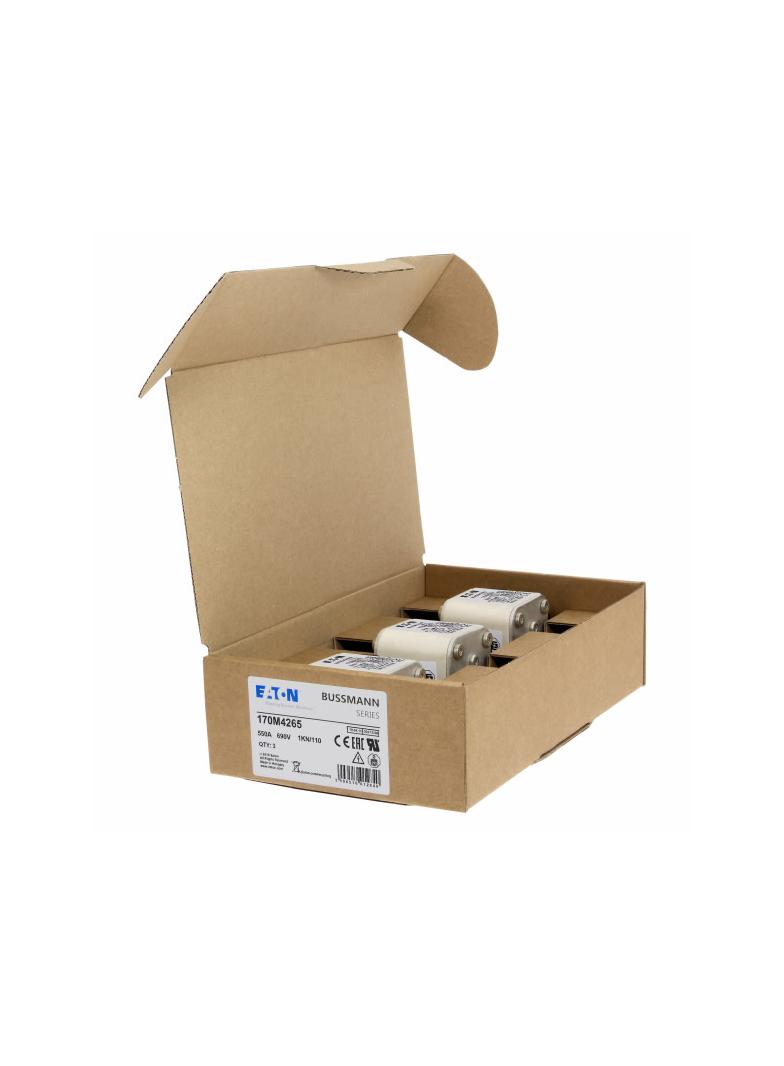 550A 690V 1KN/110 aR INDICATOR FUSE Wkładka szybka 550A AC 690V DIN 1 53x69x138 mm aR DI 170M4265 EA
