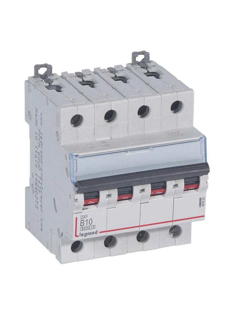 Wyłącznik Nadprądowy S 304 4P B10A 6kA DX3 407622 LEGRAND