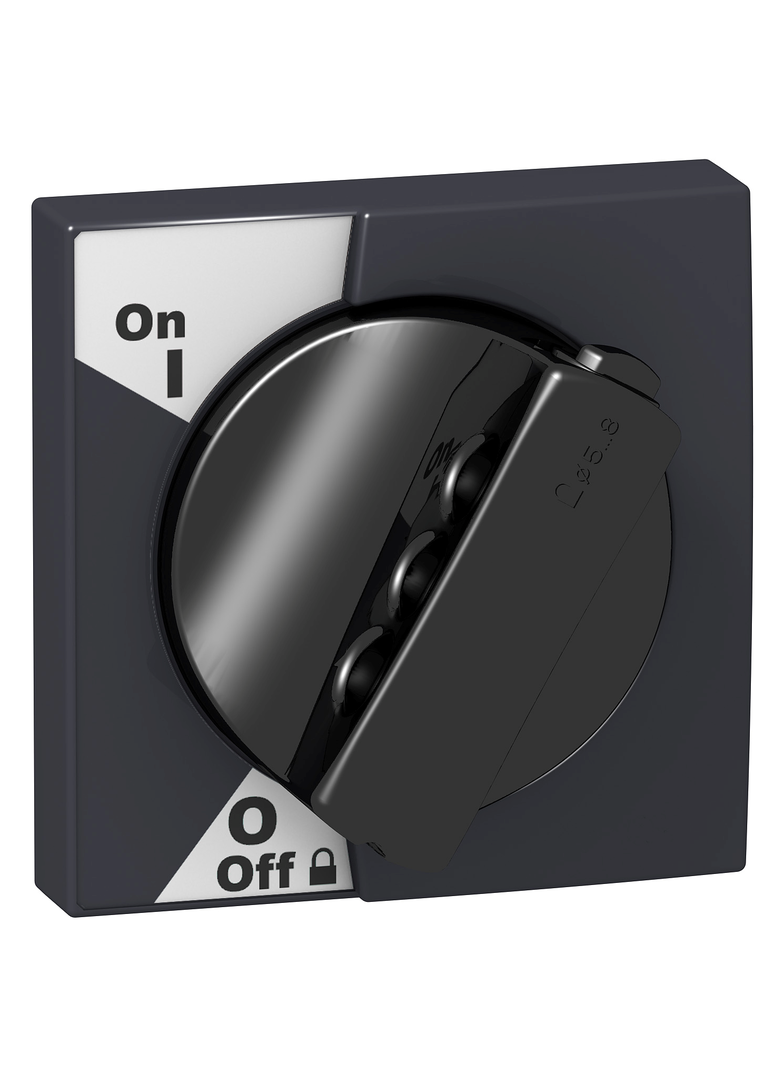 Zestaw napędu drzwiowego Acti9 z czarnym pokrętłem