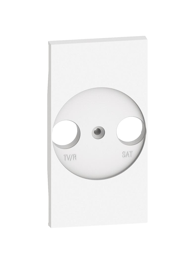 Living Now - Plakietka Gniazda Tv/Radio-Sat - 2 Moduły - Biel Bticino KW4212 LEGRAND