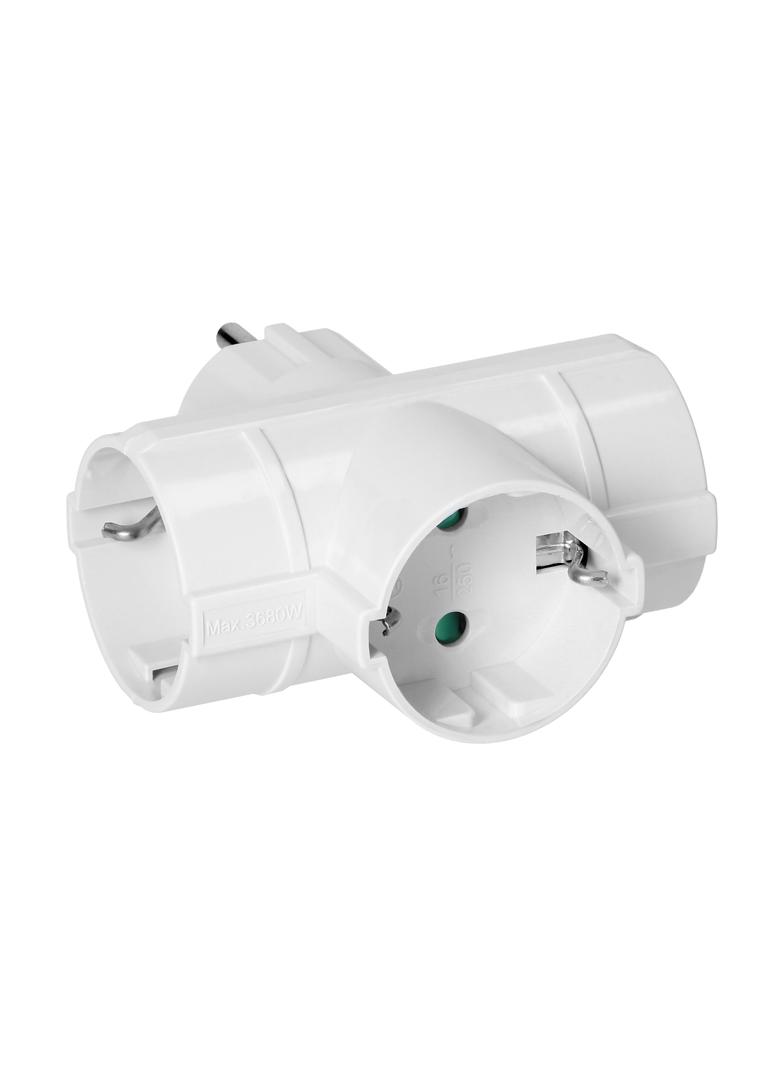 Rozgałęźnik 3x2P+Z (Schuko) biały OR-AE-13184(GS) ORNO