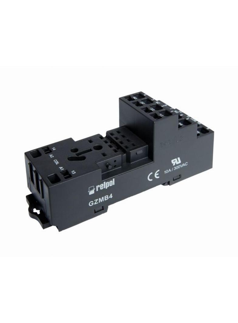 GZMB4  Gniazdo wtykowe z zaciskami sprężynowymi, do przekaźnika R4.