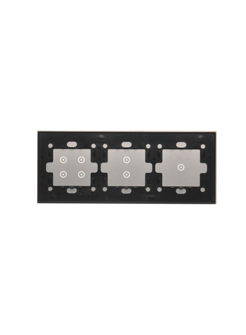 Simon 54 Touch Panel dotykowy S54 Touch 3 moduły 1 pole dotykowe + 2 pole dotykowe pionowe + 4 pola dotykowe srebrna mgła DSTR3134/71 KONTAKT