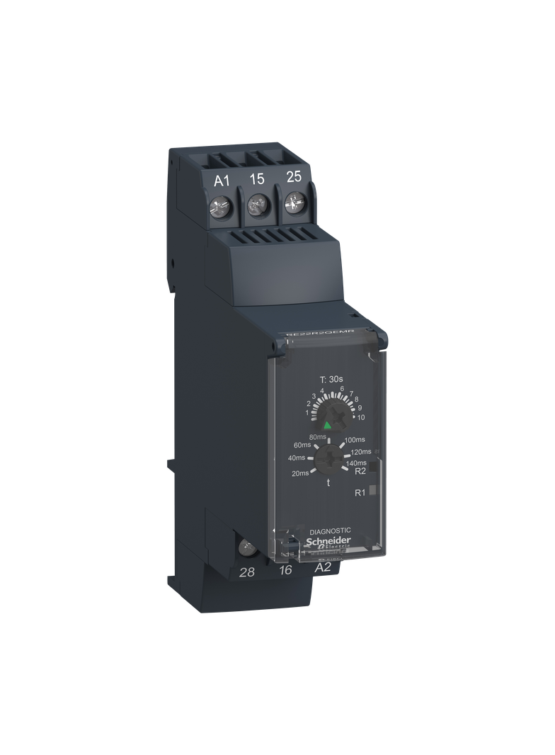 Zelio Time Przekaźnik czasowy gwiazda trójkąt 24 240V AC/DC 1s/300h styk 2 C/O 8A RE22R2QEMR Schneider