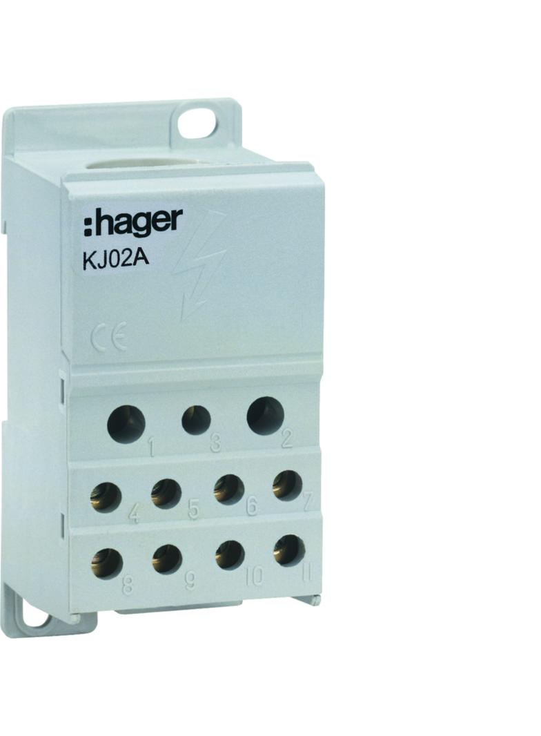 Blok rozdzielczy wieloodejściowy 250A KJ02A HAGER