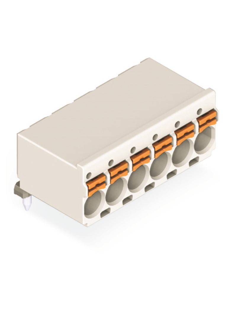 picoMAXeCOM gniazdo r. 5mm 6-bieg. z kątowymi pinami lut. bez płytki /100szt./ WAGO