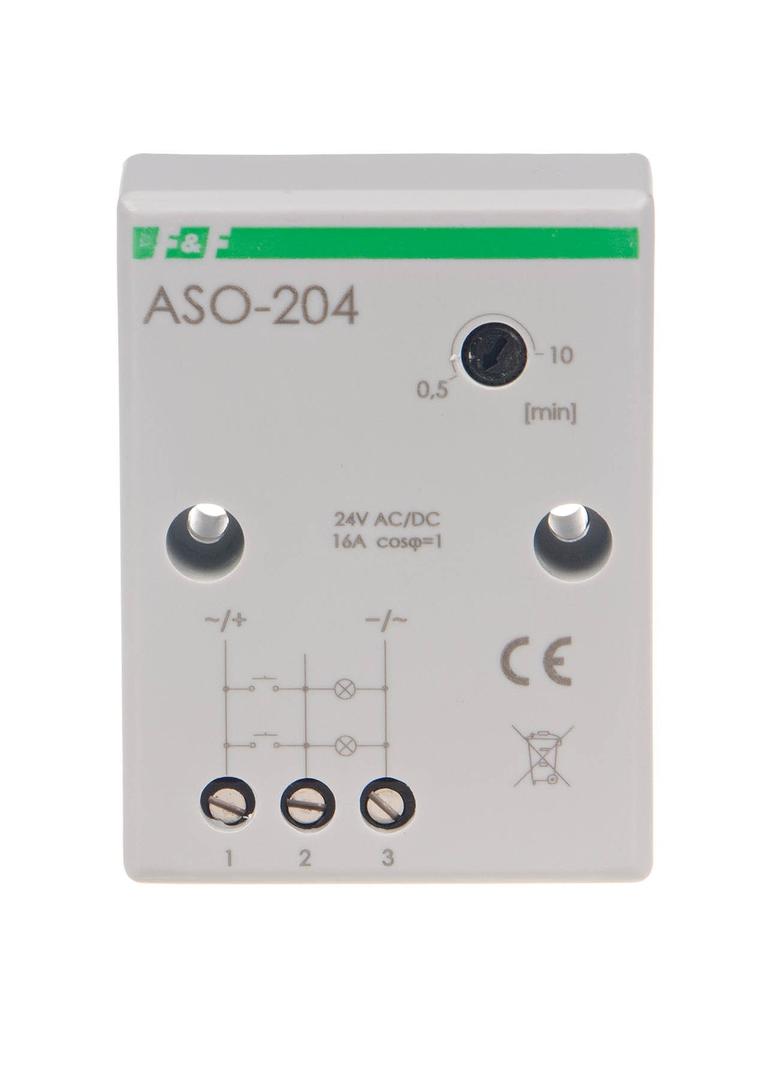 Automat schodowy z zaciskami śrubowymi 24V ASO-204 F&F