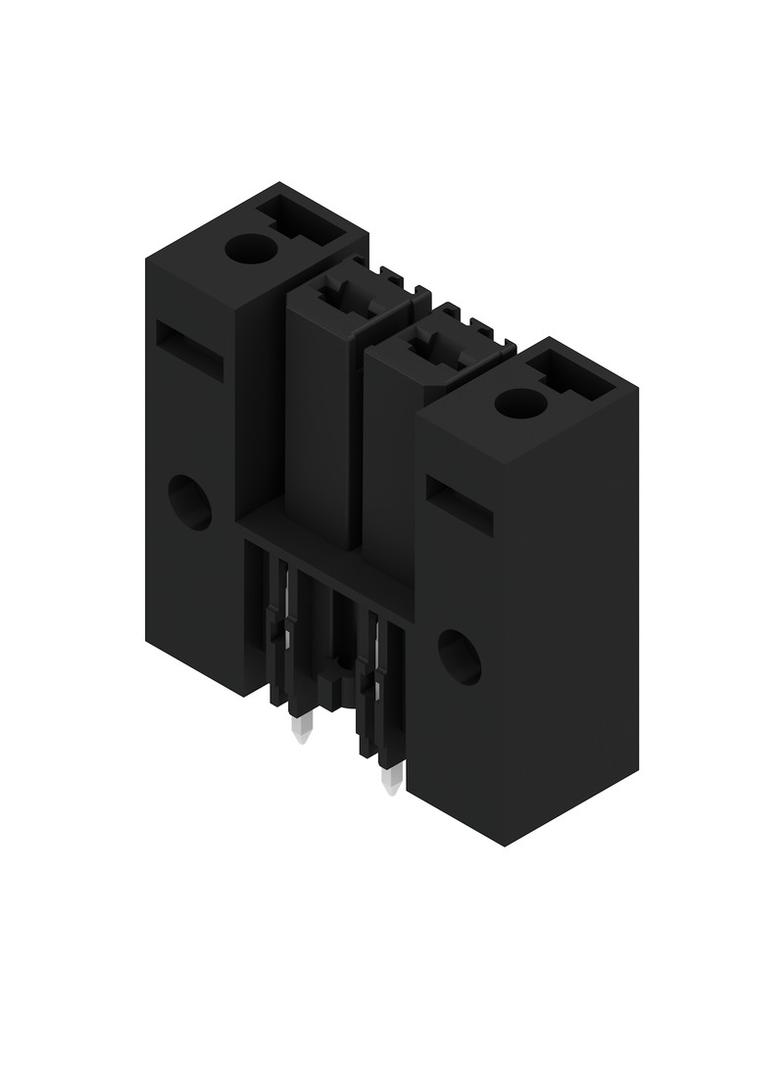 BVL 7.62HP/02/180FI 3.5SN BK BX Wtyki PCB (złącza płyty), 7.62 mm, Liczba biegunów: 2, kąt odejścia: 180° /100szt./ 1928730000 WEIDMÜLLER