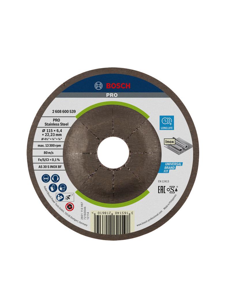 TARCZA ŚCIERNA 115X22X6 INOX BF