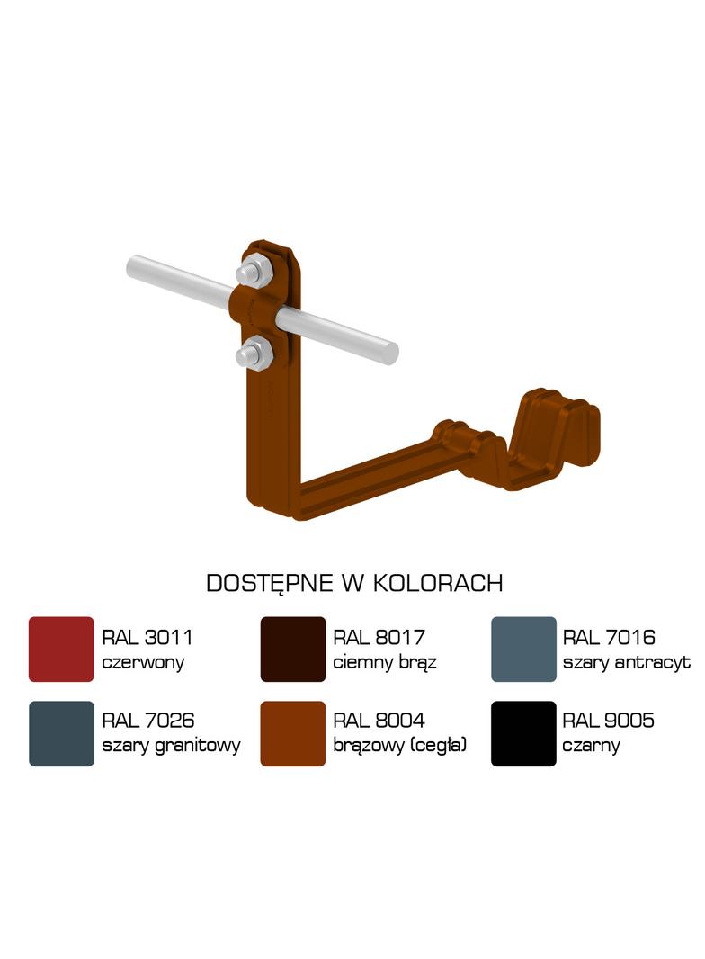 AN-25C/LA/-N Uchwyt dach.prof.pros.Z-śr. WZÓR 7 H=10cm /LA/