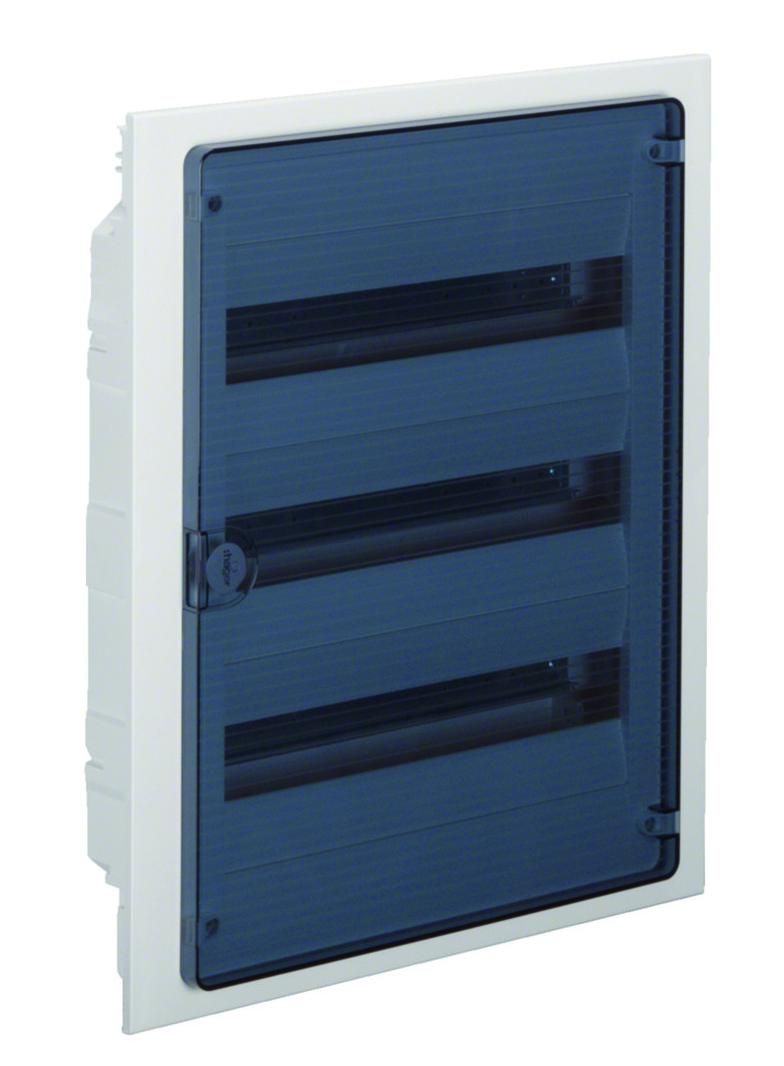 Rozdzielnica modułowa 3x18 podtynkowa IP40 Golf (drzwi transparentne) VF318TD HAGER