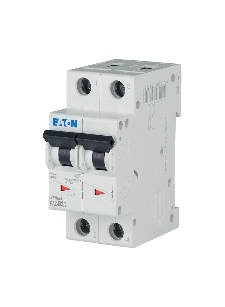 FAZ-B3/2 Wyłącznik nadprądowy 15kA B3A 2P 278724 EATON