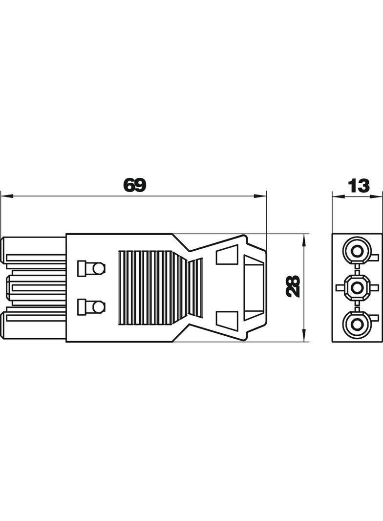 BT/S-GST 18I 3P, ELEMENT GNIAZDA 3-POL.